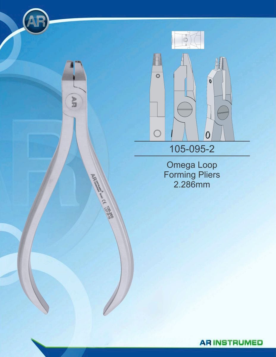 Orthodontic Pliers Omega Loop Forming Pliers 2,286mm – AR Instrumed, Zangen