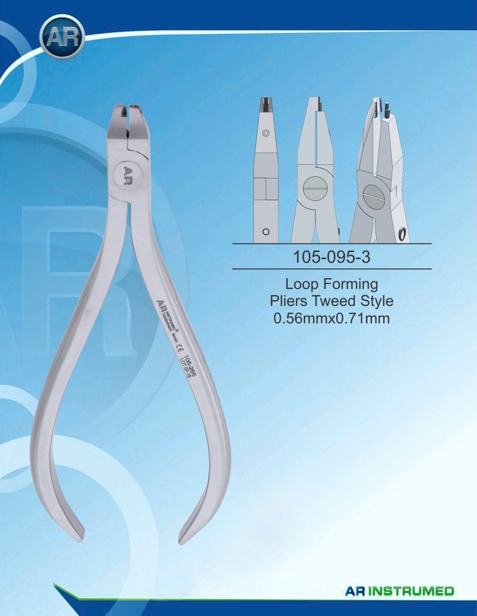 Orthodontics Pliers Loop Forming Pliers Tweed Style 0.56mmx0.71mm – AR Instrumed, Pliers