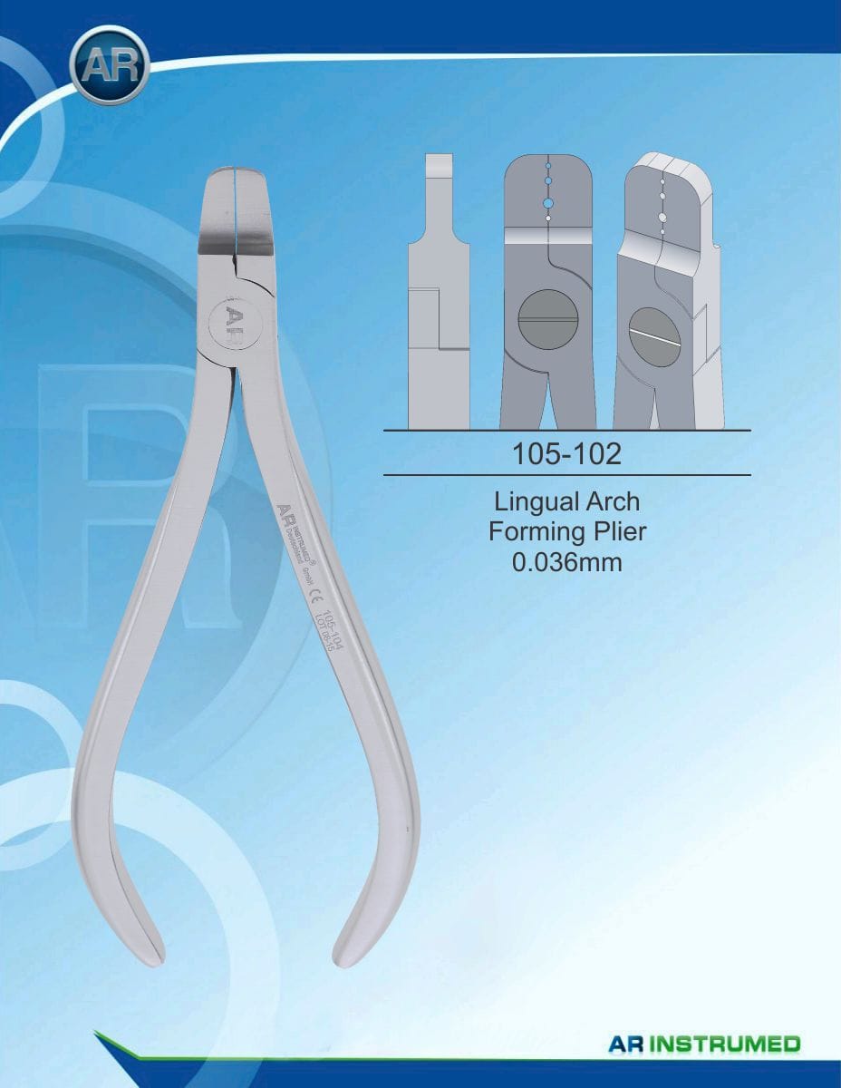 Orthodontics Pliers Lingual Arch Forming Plier 0.036mm – AR Instrumed, Zangen
