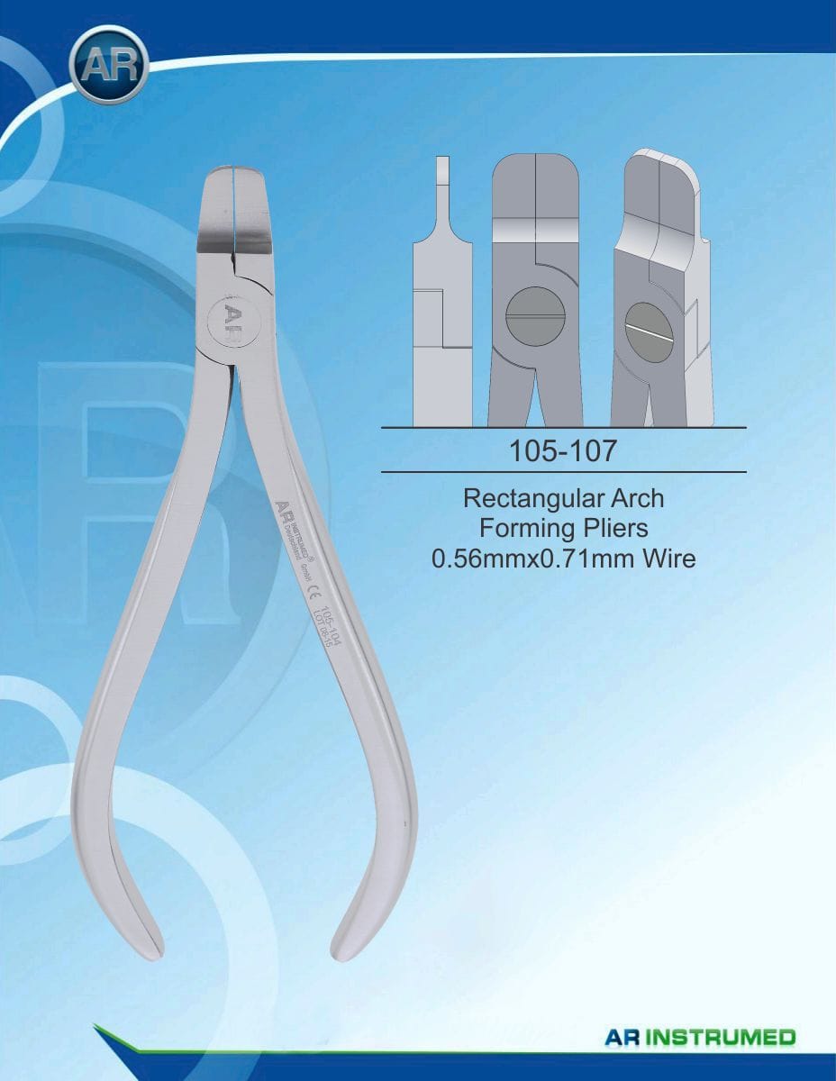 Orthodontics Pliers Rectangular Arch Forming Pliers 0.56mmx0.71mm Wire – AR Instrumed, Zangen