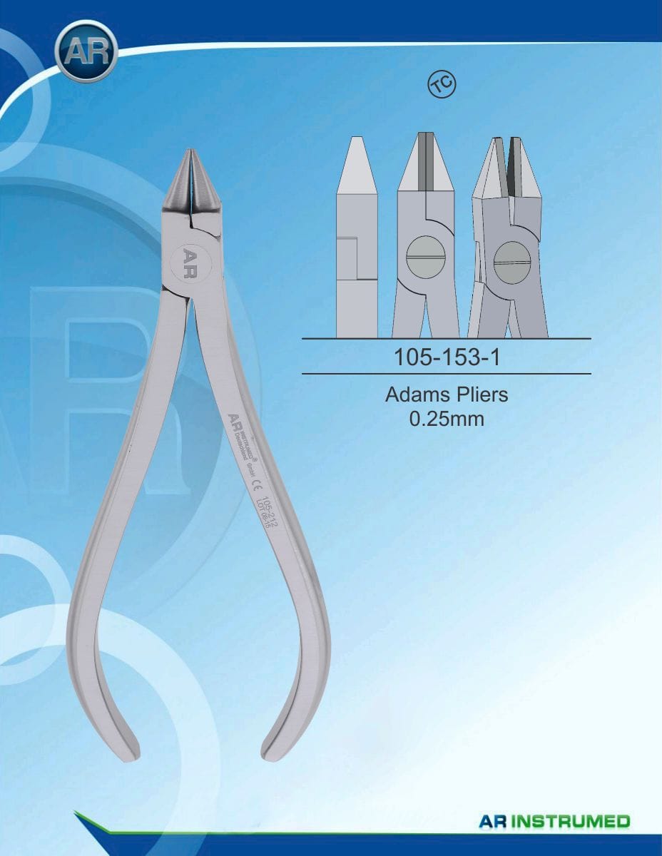 Orthodontic Pliers Adams Pliers 0.25mm (TC) – AR Instrumed, Zangen