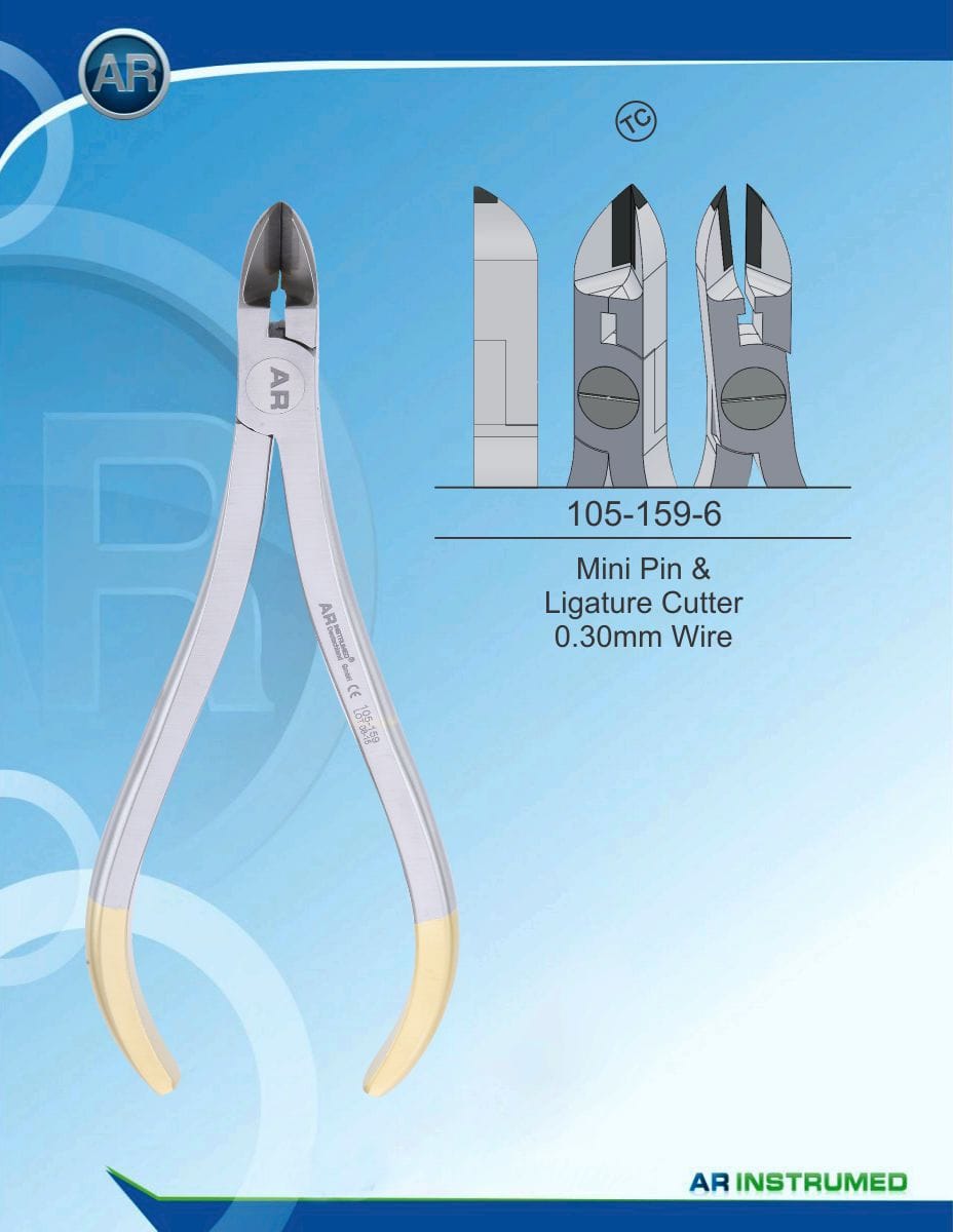 Orthodontic Pliers Mini Pin &amp; Ligature Cutter 0.30mm Wire (TC) – AR Instrumed, Pliers