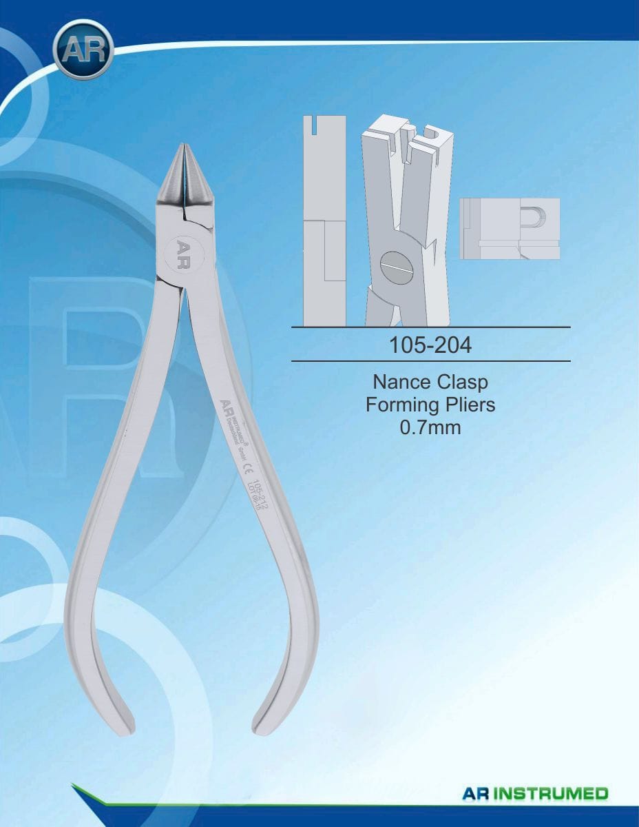 Orthodontic Pliers Nance Clasp Forming Pliers 0.7mm – AR Instrumed, Pliers