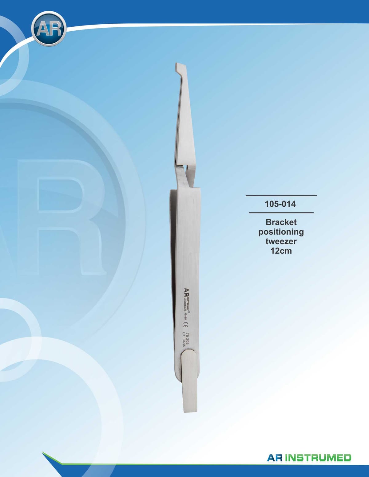 Bracket Positioning Tweezer 12cm – AR Instrumed, Pliers
