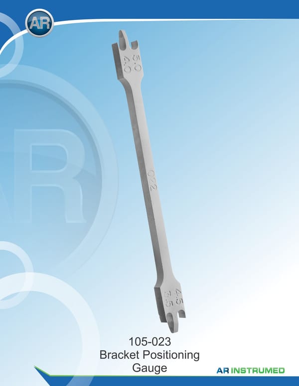 Bracket Positioning Gauge .018" Slot