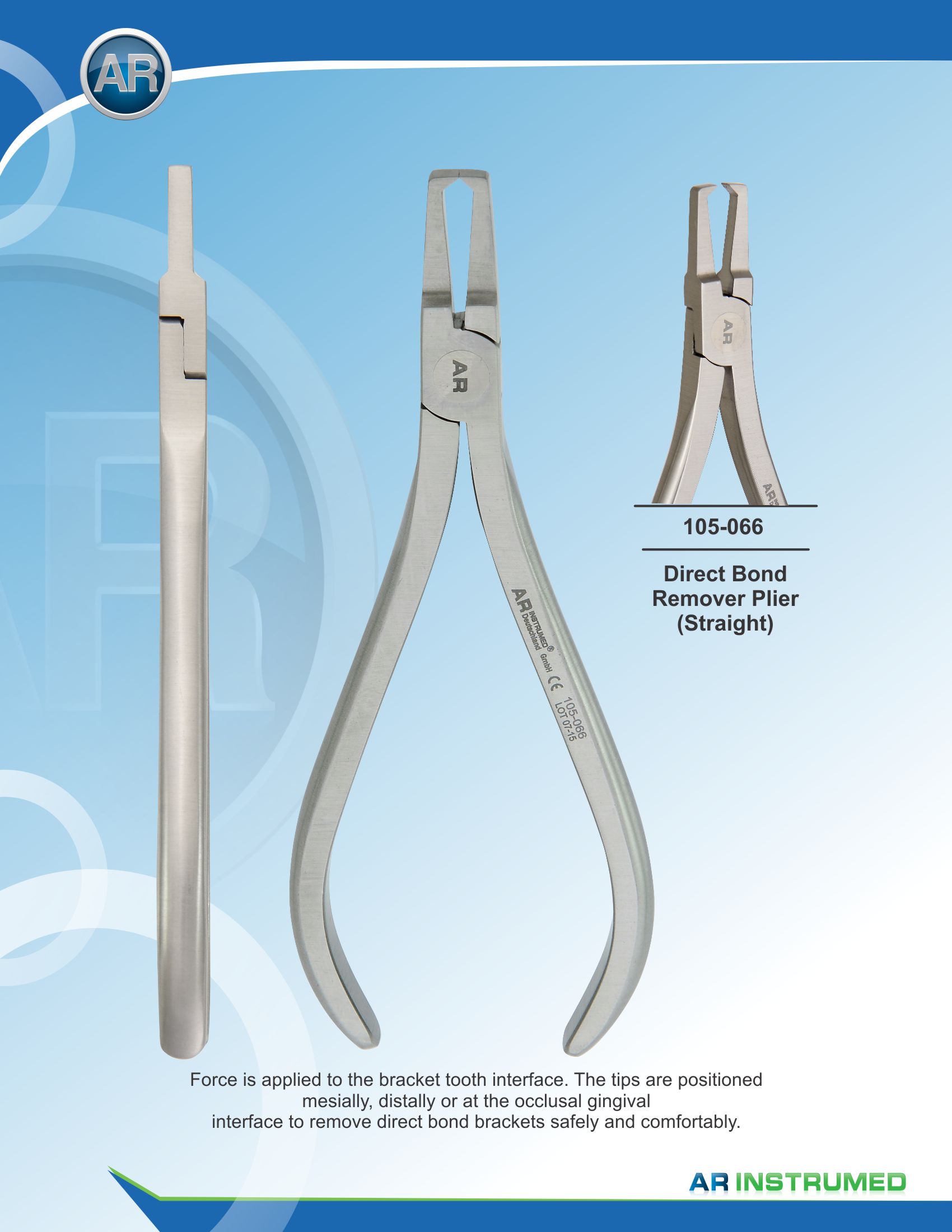 Direct Bond Bracket Remover Plier – AR Instrumed, Orthodontic Pliers & Instruments