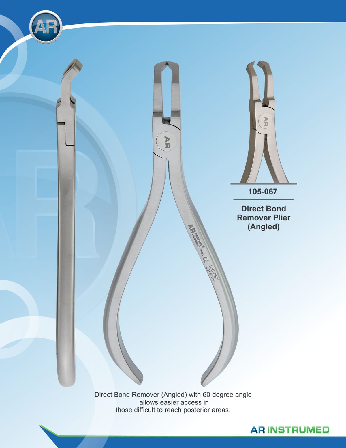 Angled Direct Bond Bracket Remover Plier 45° – AR Instrumed, Pliers