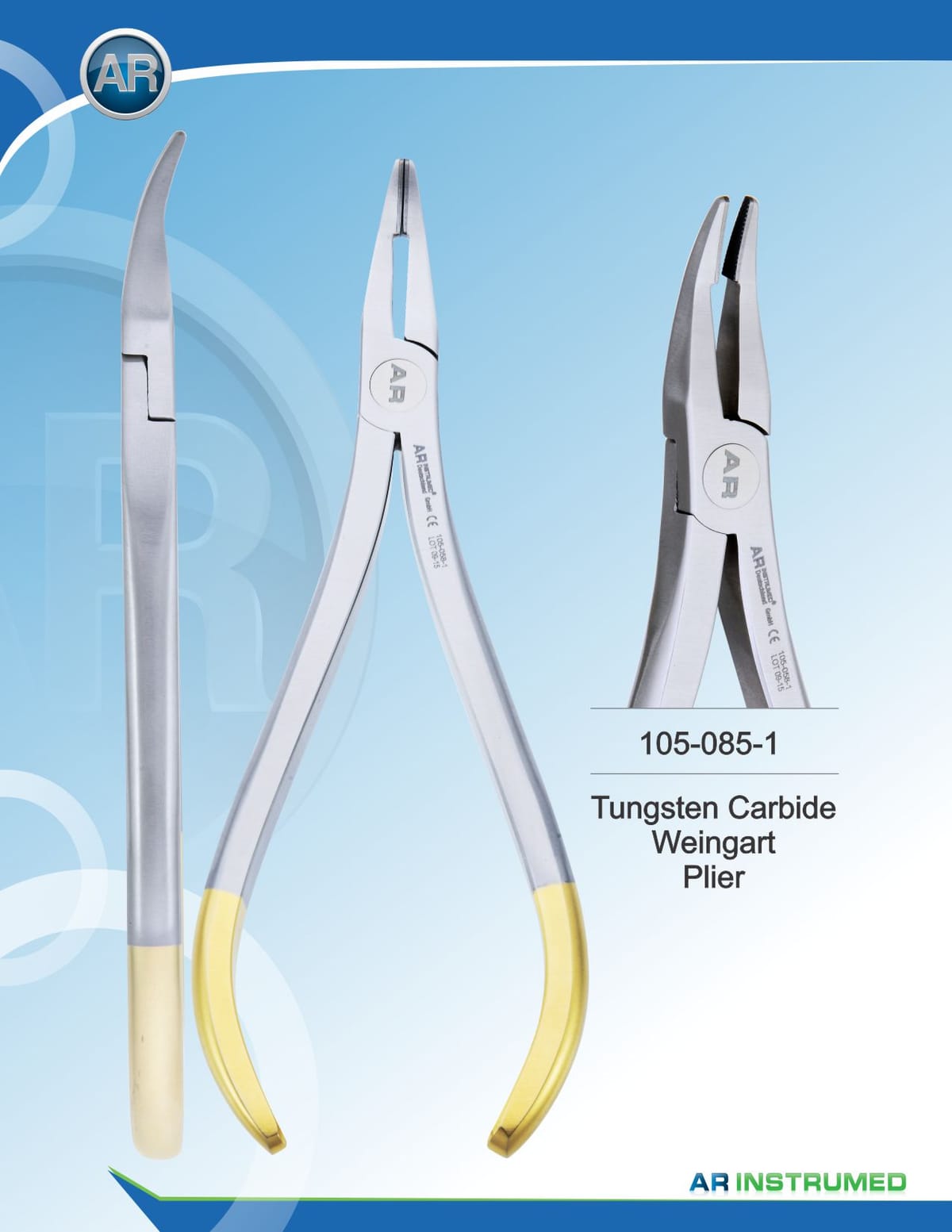 Long Weingart Pliers Tungsten-Carbide max 0.71mm .028" Wire – AR Instrumed, Pliers