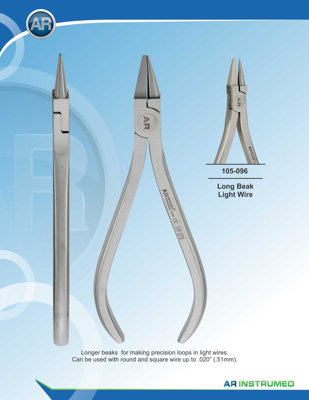Long Beak Light Wire max 0.51mm .020" Wire – AR Instrumed, Zangen