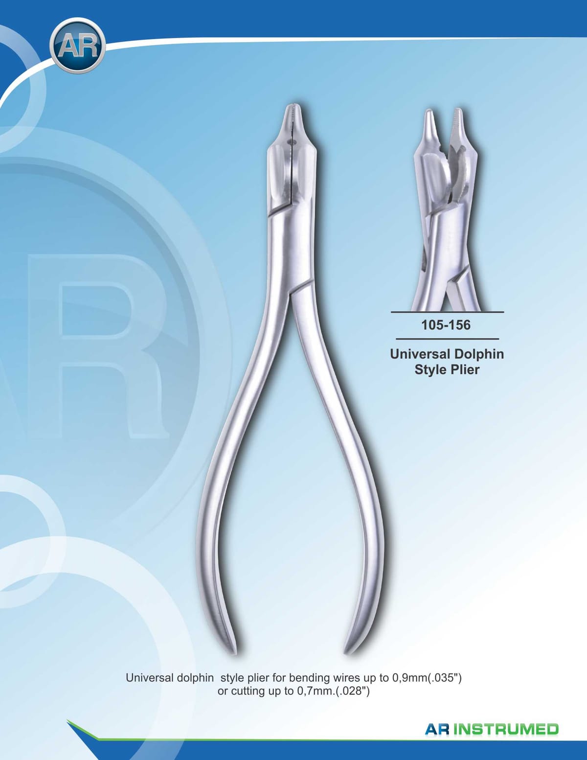 Dolphin Universal Pliers Bend upto 0.9mm Cut upto 0.7mm – AR Instrumed, Pliers
