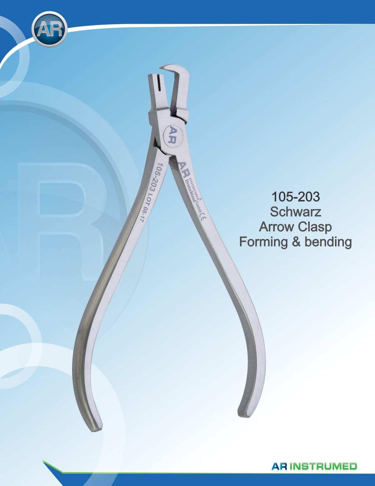 Schwarz Arrow Clasp Forming &amp; Bending Pliers max 0.7mm .028" Wire – AR Instrumed, Pliers
