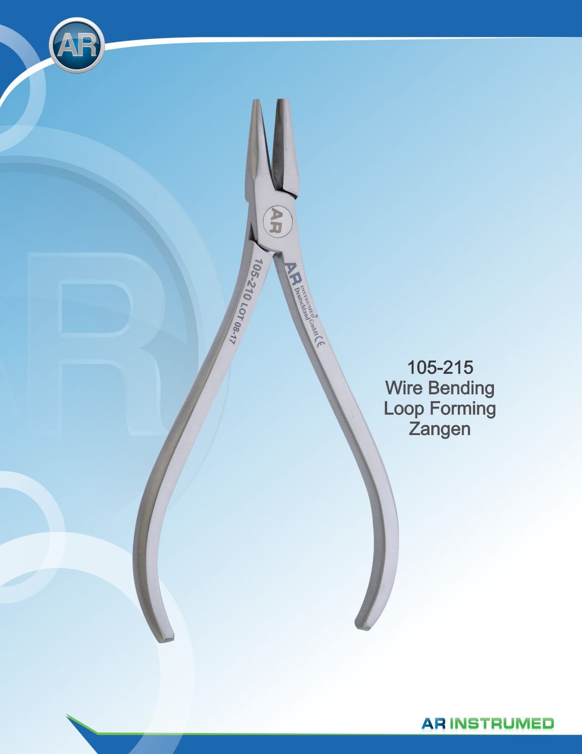 Wire Bending Loop Forming Pliers max 0.51mm .020" Wire – AR Instrumed, Pliers