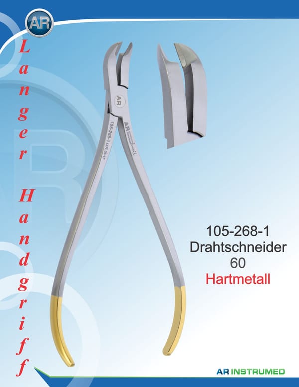 Wire Cutter Tungsten Carbide 60° Plier Long Handle 0.30mm .012" Wire