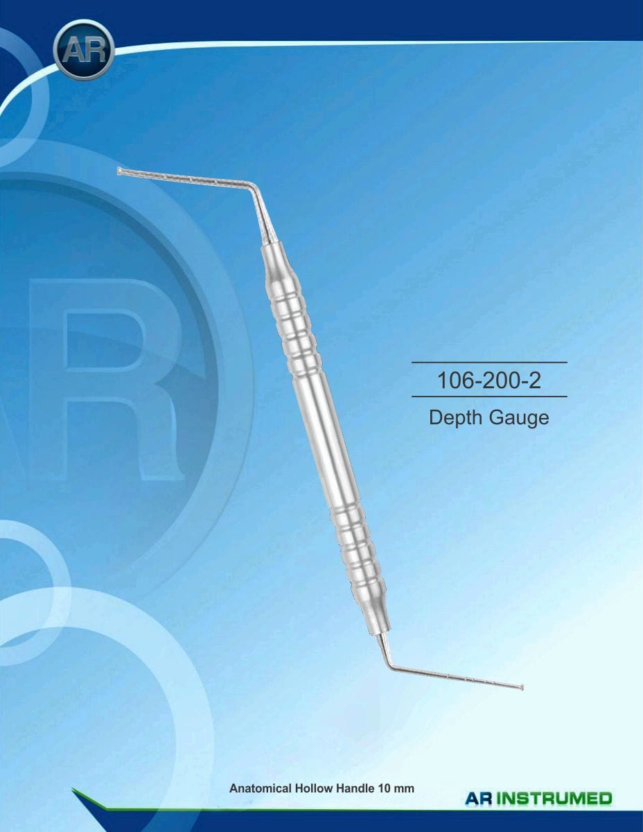 Depth Gauge Hollow Handle 10mm – AR Instrumed, Systemunabhängige Instrumente und Zubehör