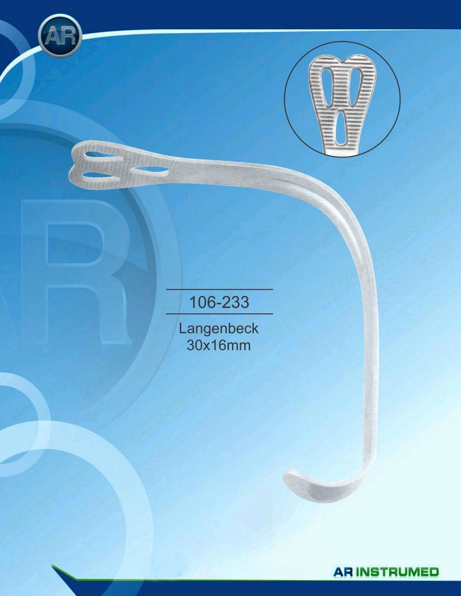 Langenbeck retractor 30x16mm – AR Instrumed, Surgical Instruments