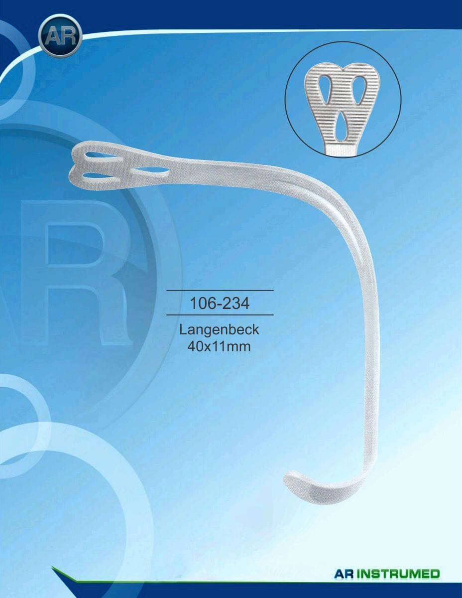 Langenbeck 40x11mm – AR Instrumed, Surgical Instruments
