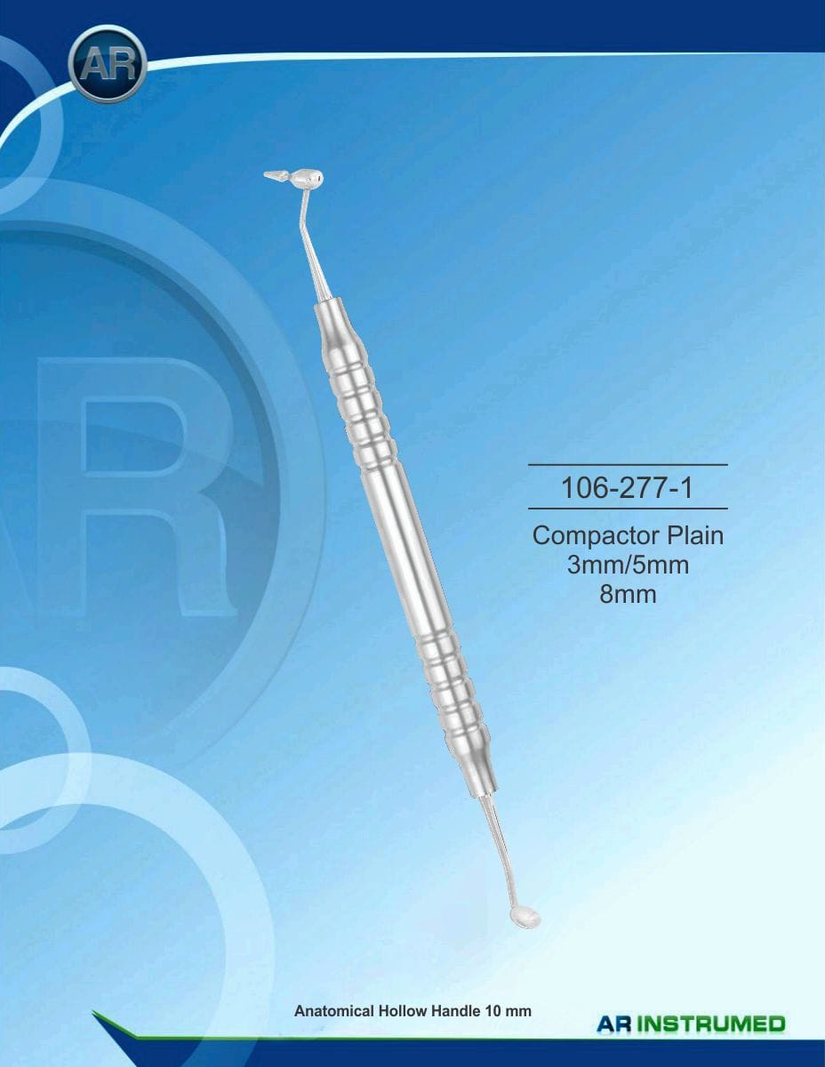 Compactor Plain 3mm/5mm 8mm Hollow Handle 10mm – AR Instrumed, System-Independent Instruments and Accessories