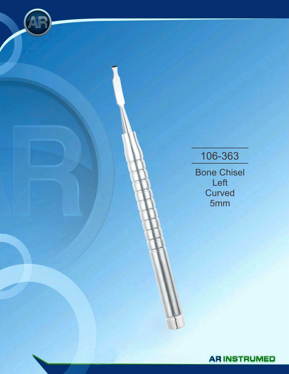 Bone Chisel Curved 5mm – AR Instrumed, Bone Rongeurs & Chisels