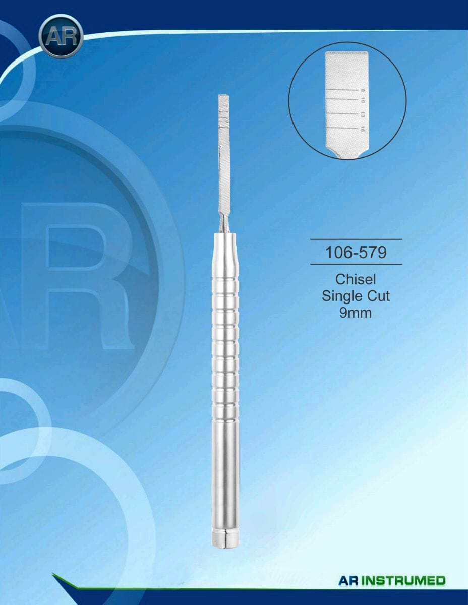 Chisel Single Cut 9mm – AR Instrumed, Chirurgische Instrumente