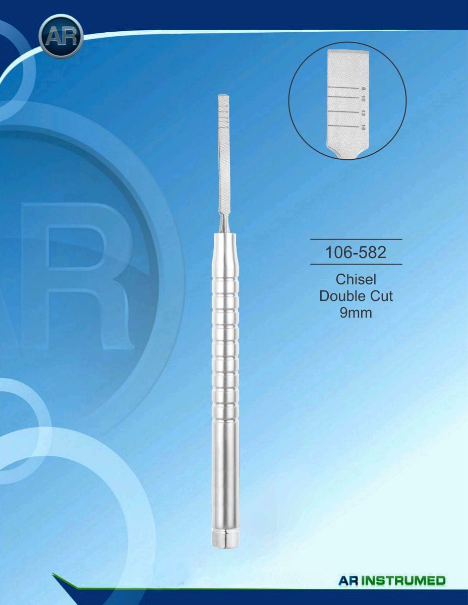 Chisel Double Cut 9mm – AR Instrumed, Chirurgische Instrumente