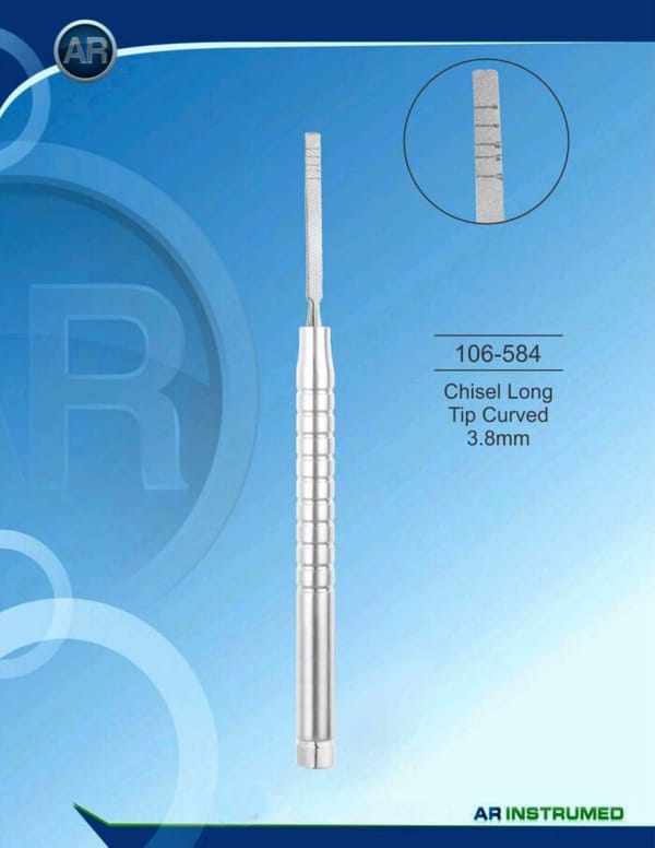Chisel Long Tip Curved 3.8mm