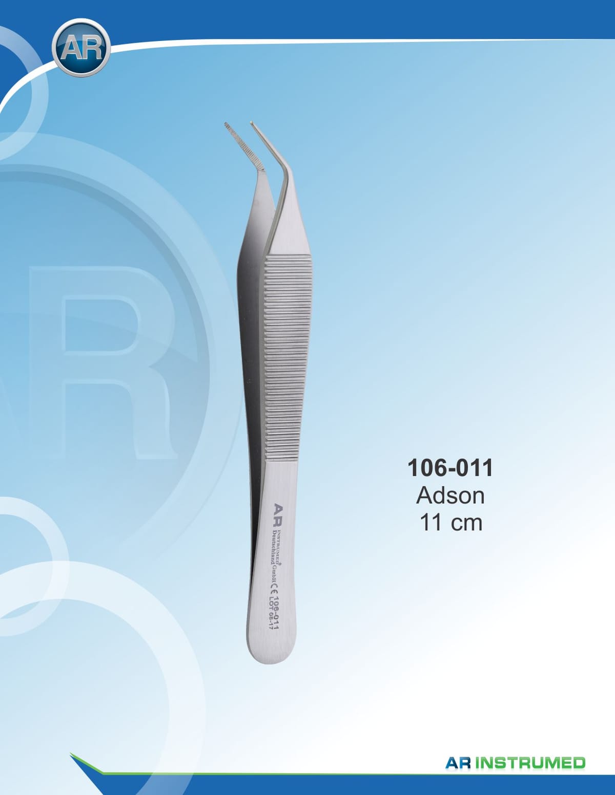 Adson Curved 12cm – AR Instrumed, Pinzetten