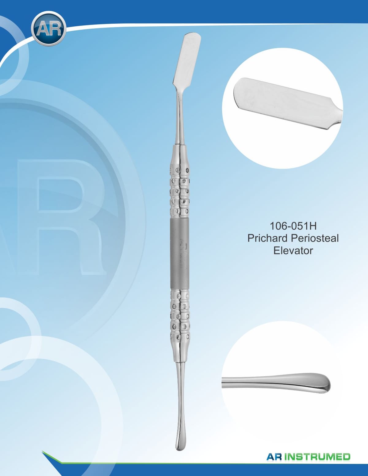 Prichard Elevator 10mm/4.5mm 19cm – AR Instrumed, Chirurgische Instrumente