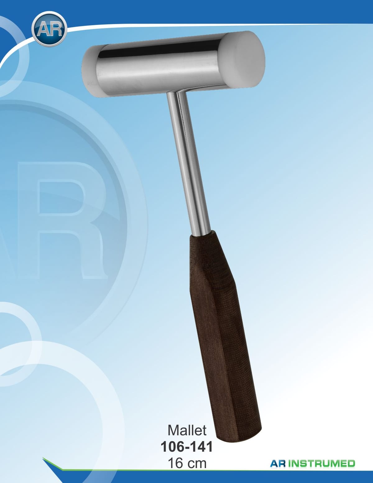 Mallet with Replaceable Plastic Insert 16cm – AR Instrumed, Surgical Instruments