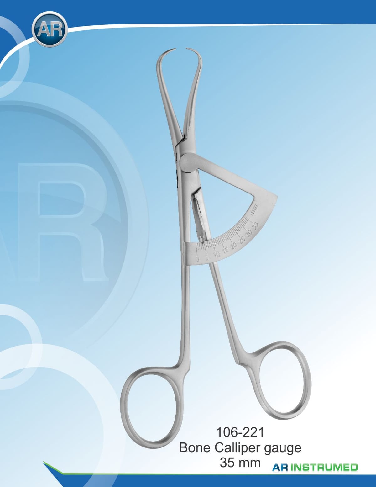 Bone Caliper Gauge 35mm – AR Instrumed, Surgical Instruments