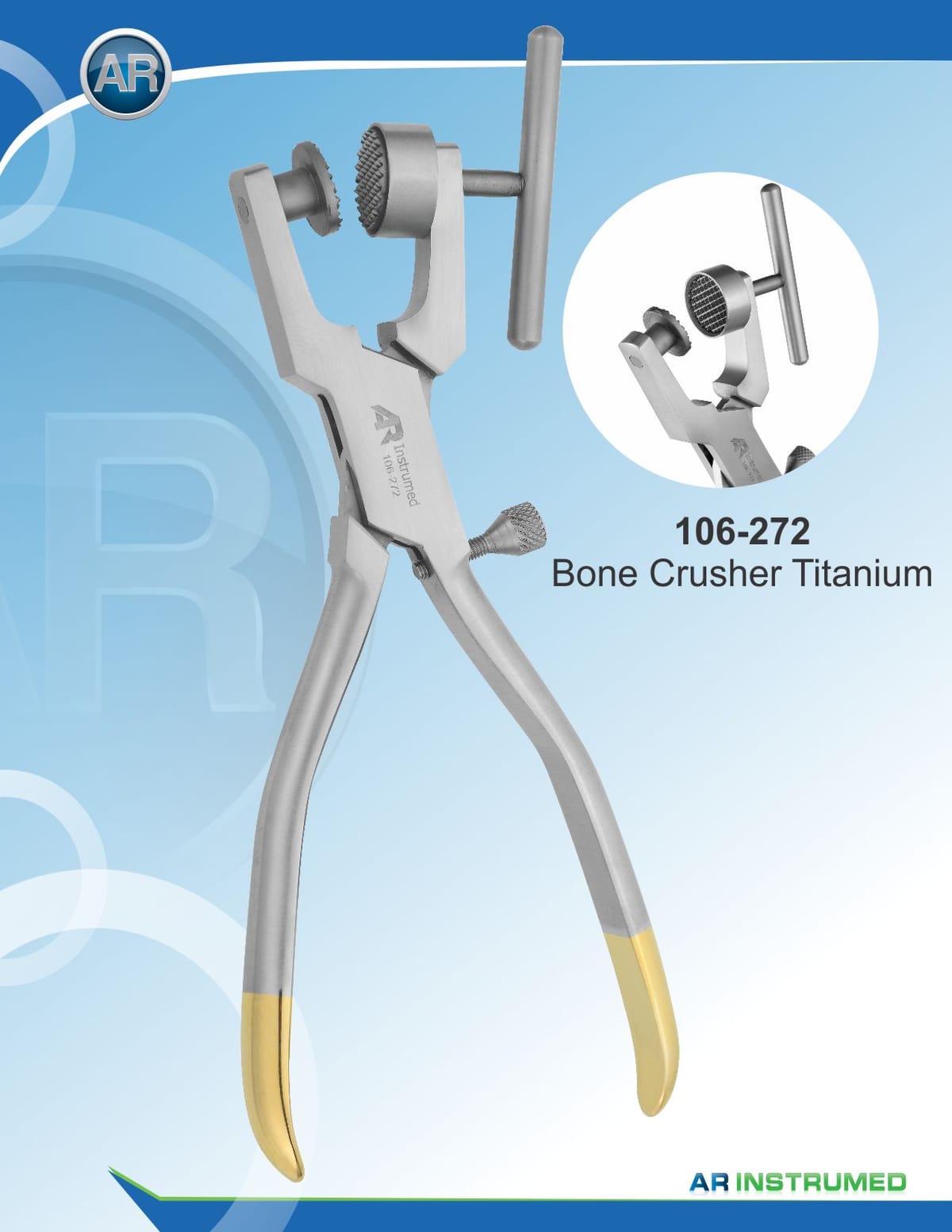 Bone Morselizer Titanium – AR Instrumed, Chirurgische Bohrer und Knochenfräser