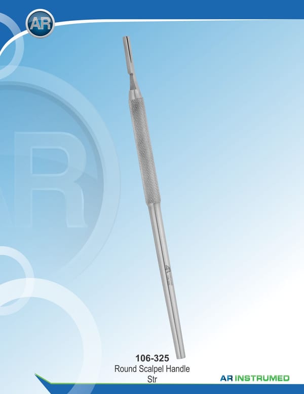 Round Scalpel Handle Straight