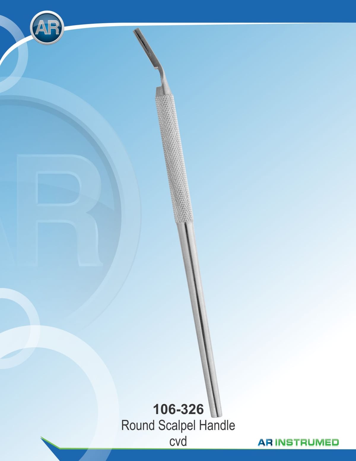 Round Scalpel Handle Curved – AR Instrumed, Scalpels and Accessories