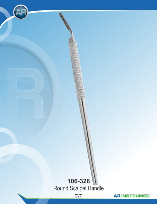 Round Scalpel Handle Curved