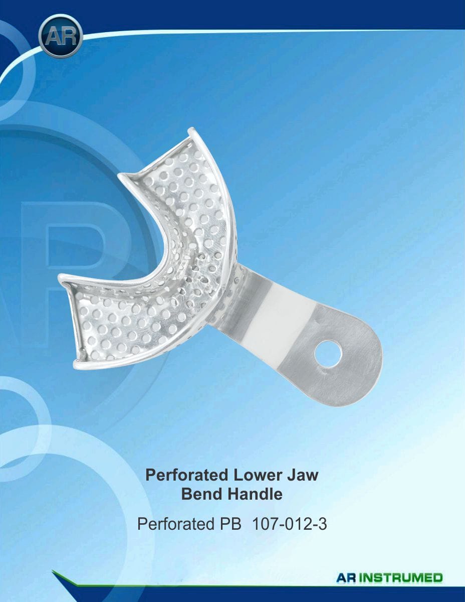 Perforated Lower Jaw Bend Handle PB – AR Instrumed, Impression Trays