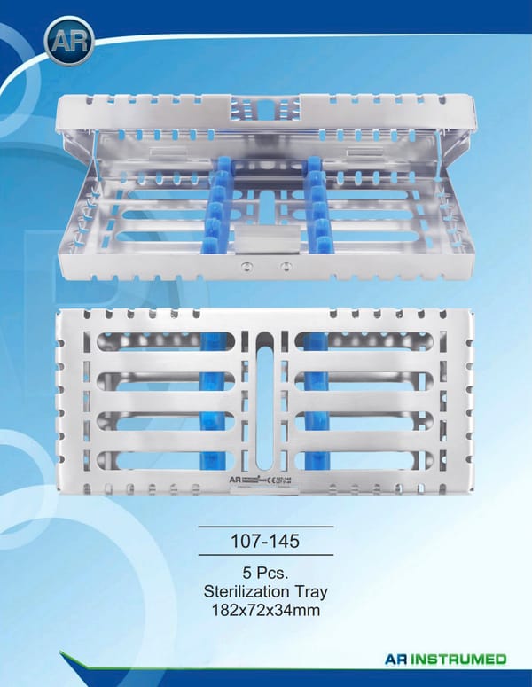 Stainless steel tray (holding cassettes) 5 pieces. Cassettes hold 182x72x34mm