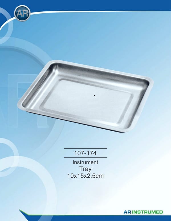 Instrument trays 10x15x2.5cm