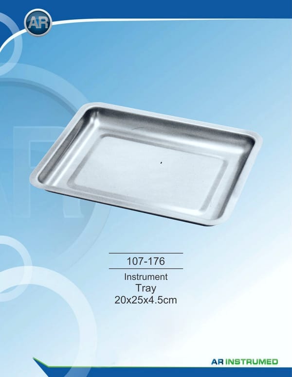 Instrument trays 20x25x4.5cm