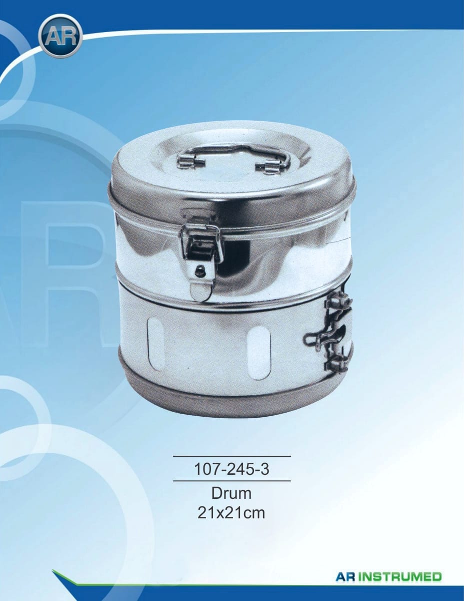 Drums 21x21cm – AR Instrumed, Trays, Sterilcontainer und Zubehör