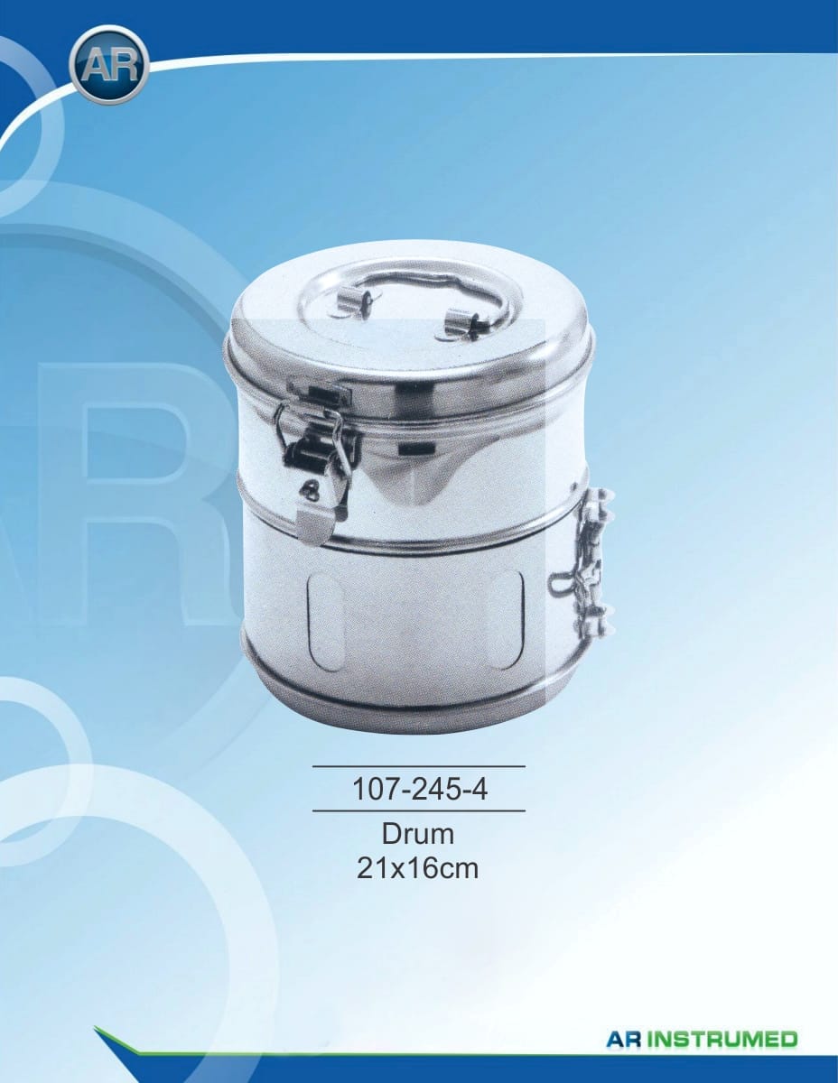 Drum 21x16cm – AR Instrumed, Trays, Sterilization Containers and Accessories
