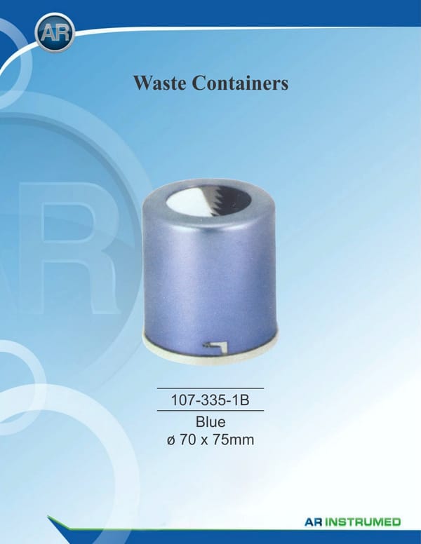 Waste container Blue ø 70 x 75mm