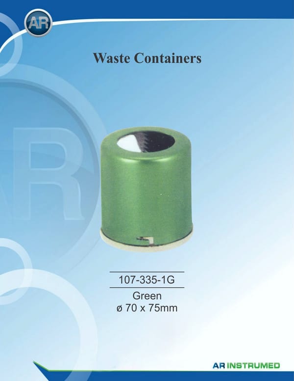 Waste container Green ø 70 x 75mm