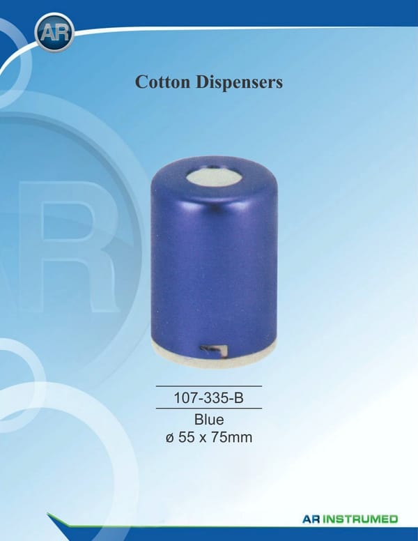 Cotton Spender Blue ø 55 x 75mm