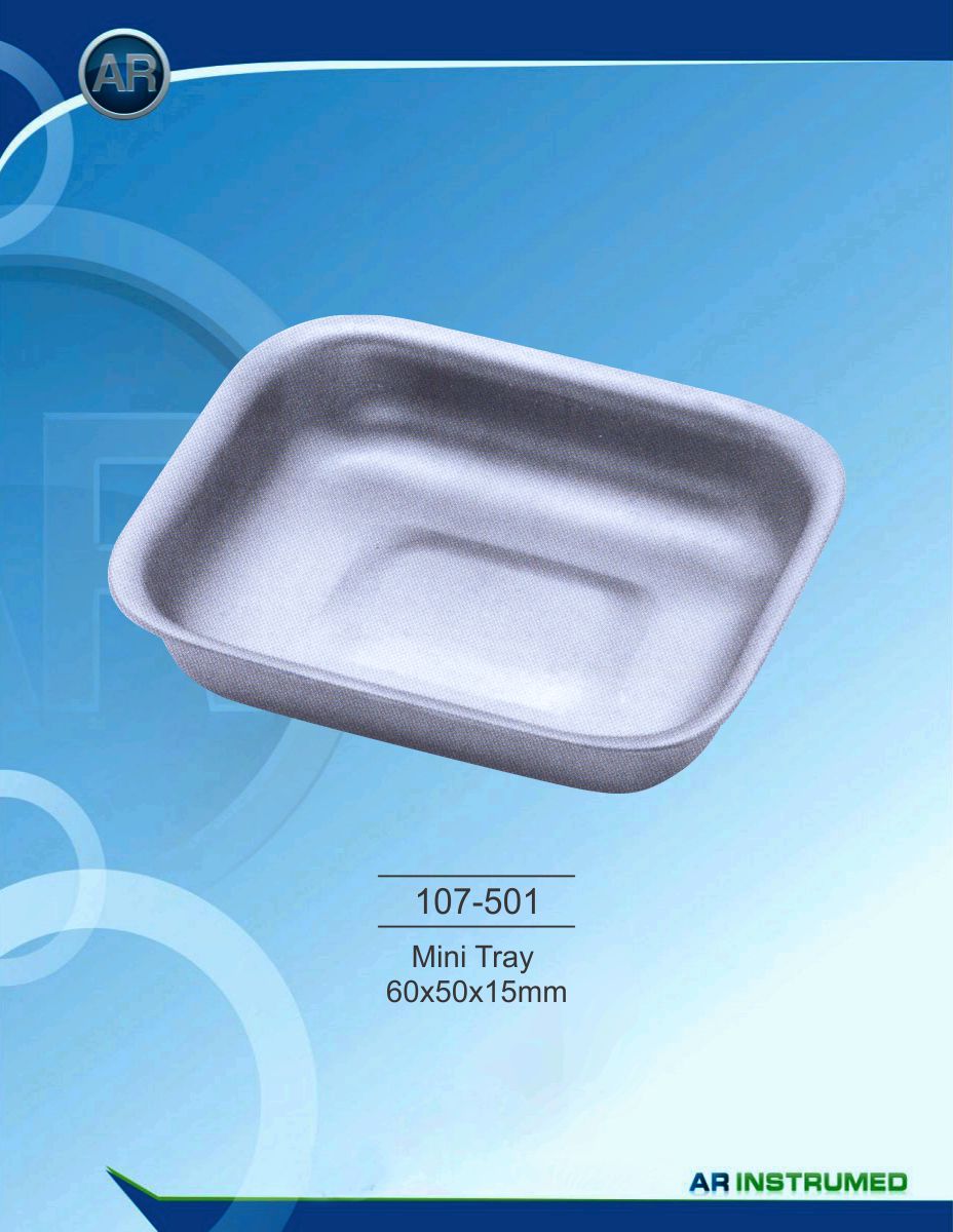 Instrument tray mini tray 60x50x15mm – AR Instrumed, Sterilization Containers & Trays