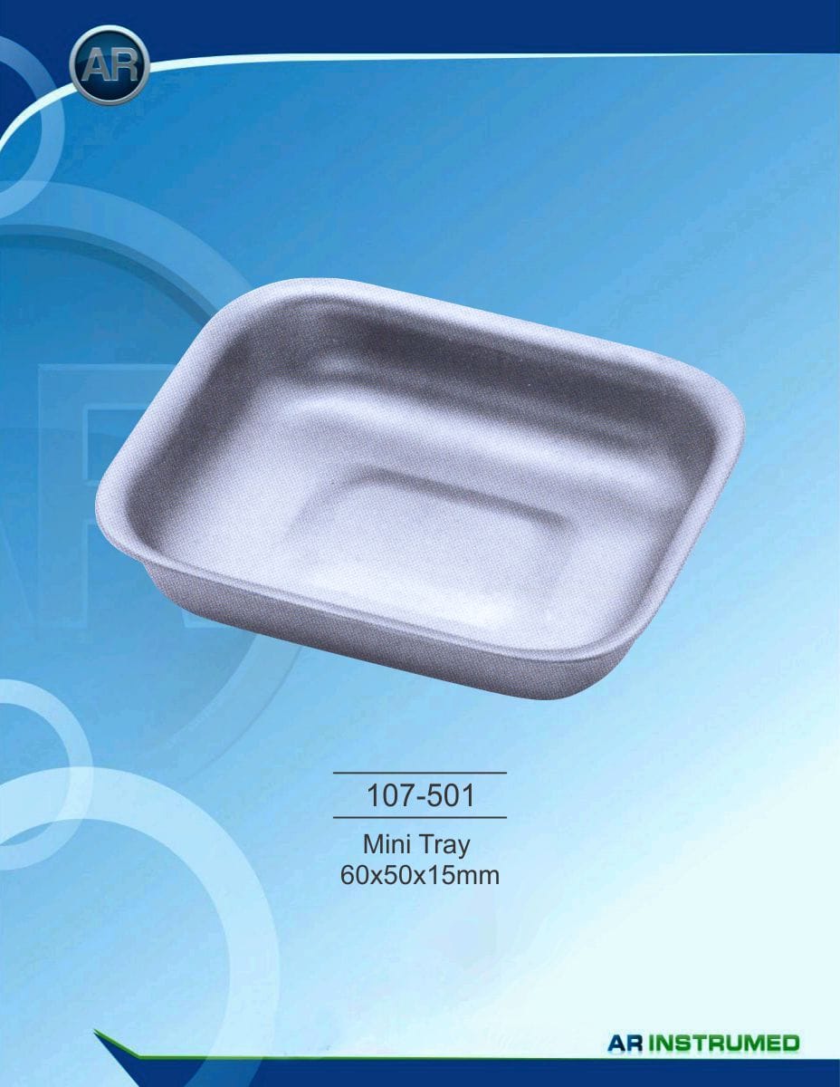 Instrument tray mini tray 60x50x15mm – AR Instrumed, Trays, Sterilization Containers and Accessories