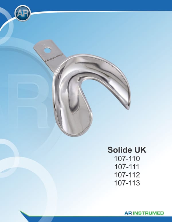 Impression Trays Solid Lower Jaw Fig.4 Extra Large