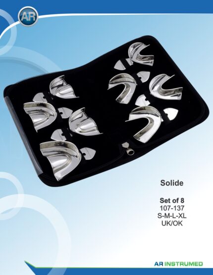 Impression Tray Rimlock Solid Set of 8 S-M-L-XL Upper/Lower