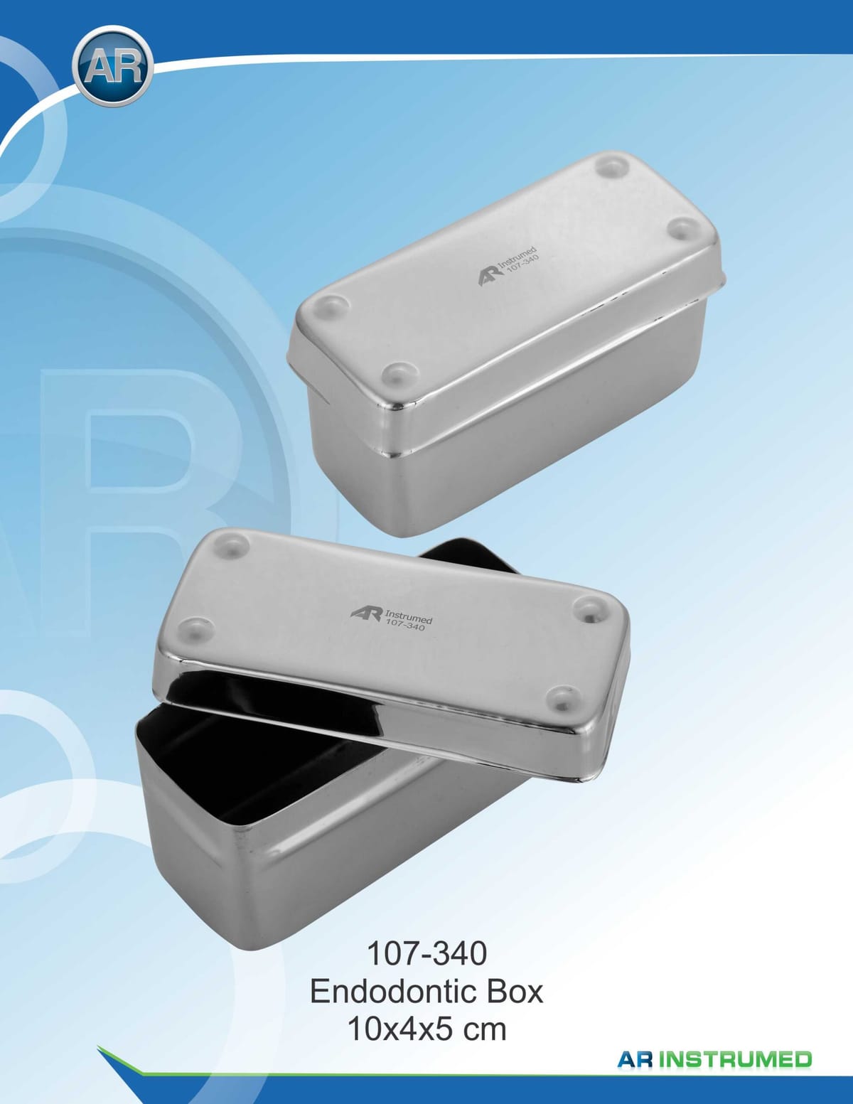 Endodontic Box Rectangular 10x4x5cm – AR Instrumed, Trays, Sterilization Containers and Accessories