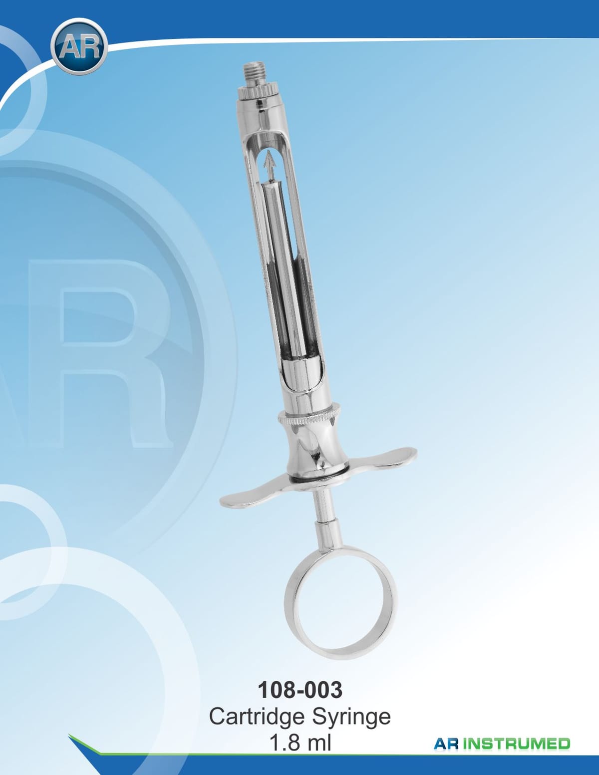 Single Ring Type Syringe 1.8ml EU Needle – AR Instrumed, Injectable Anesthetics