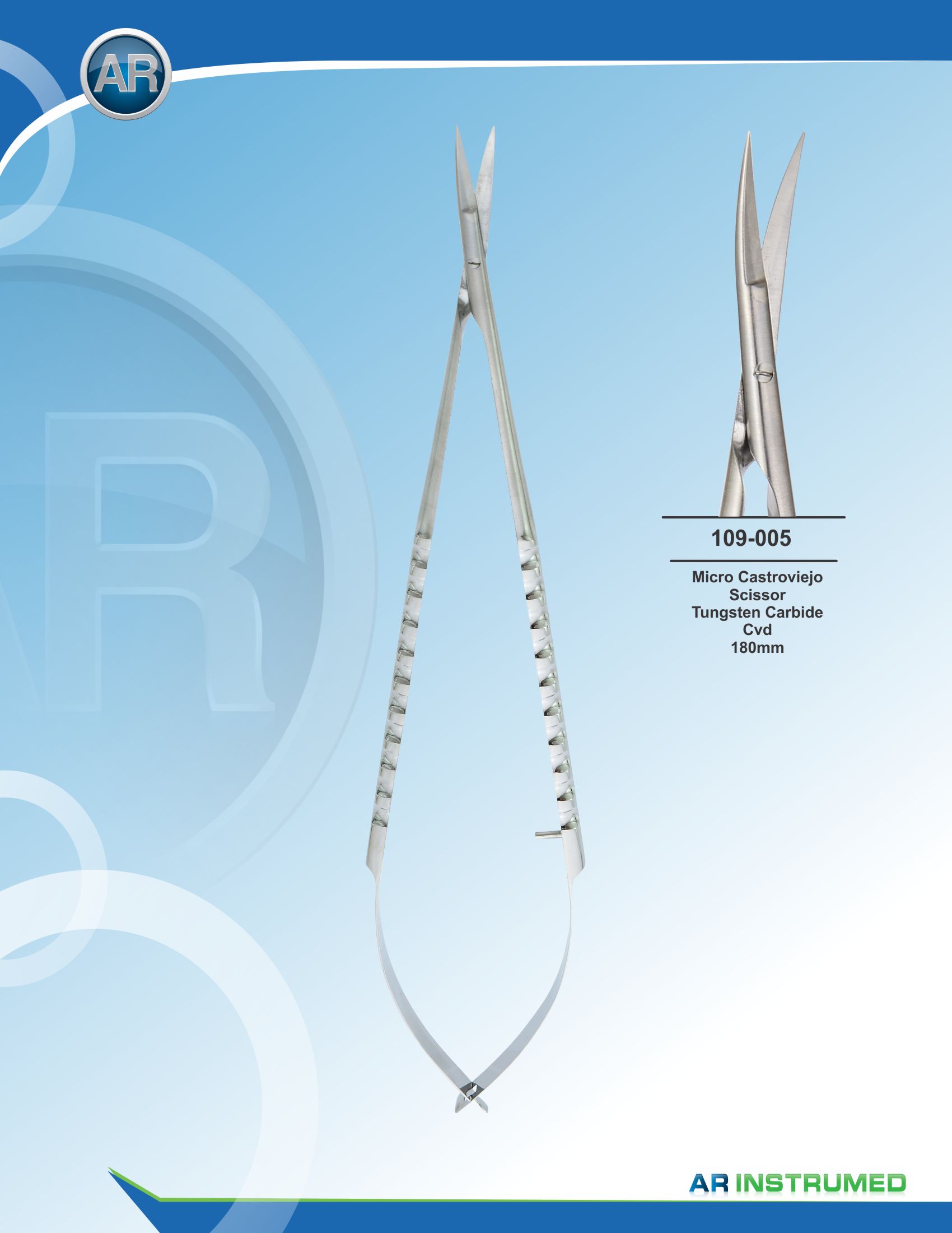 Micro Castroviejo Scissor Curved 18cm