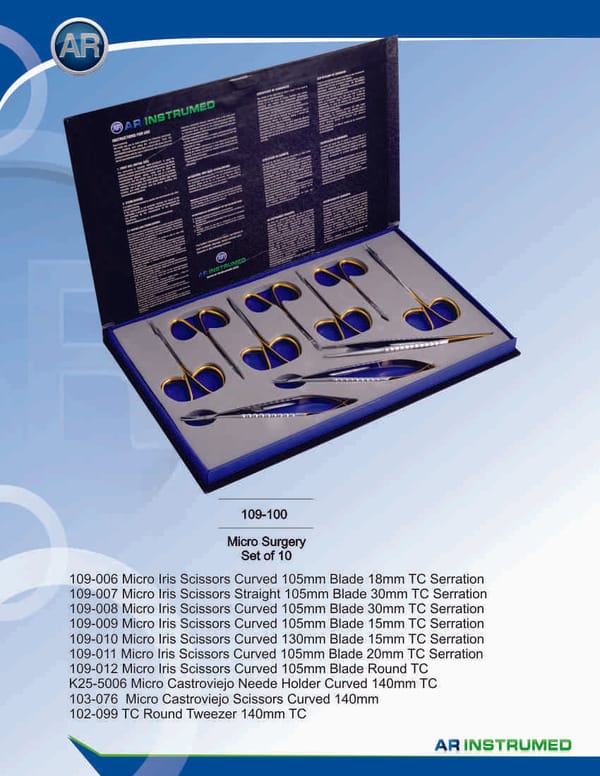 Micro Surgery Set of 10